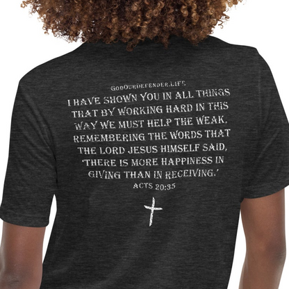 Women's Giving Overcomes Discontent Tee