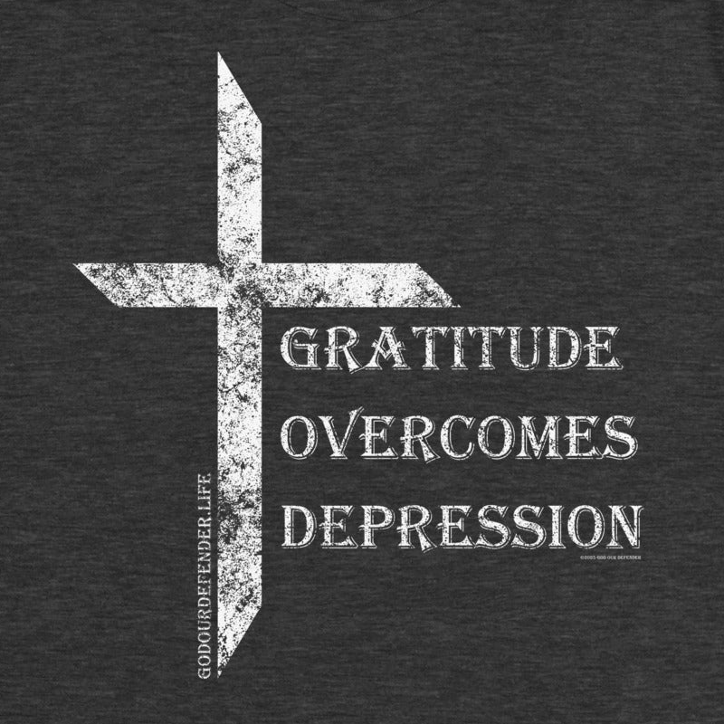 Women's Gratitude Overcomes Depression Tee