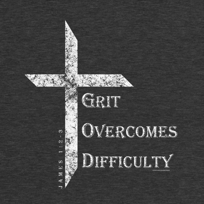 Women's Grit Overcomes Difficulty Tee