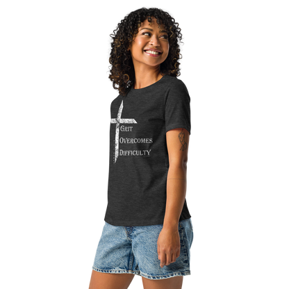 Women's Grit Overcomes Difficulty Tee