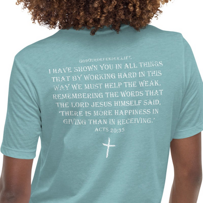 Women's Giving Overcomes Discontent Tee