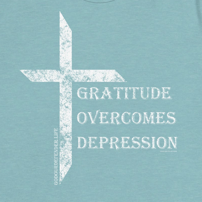 Women's Gratitude Overcomes Depression Tee