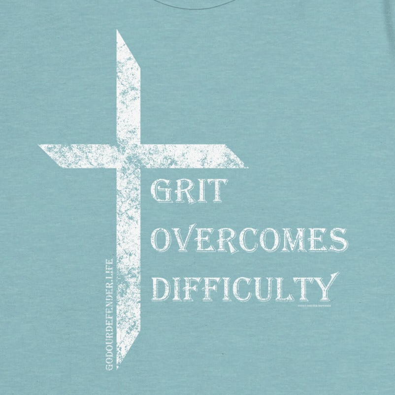 Women's Grit Overcomes Difficulty Tee