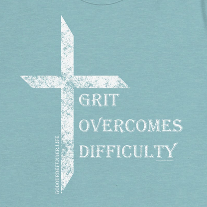 Women's Grit Overcomes Difficulty Tee