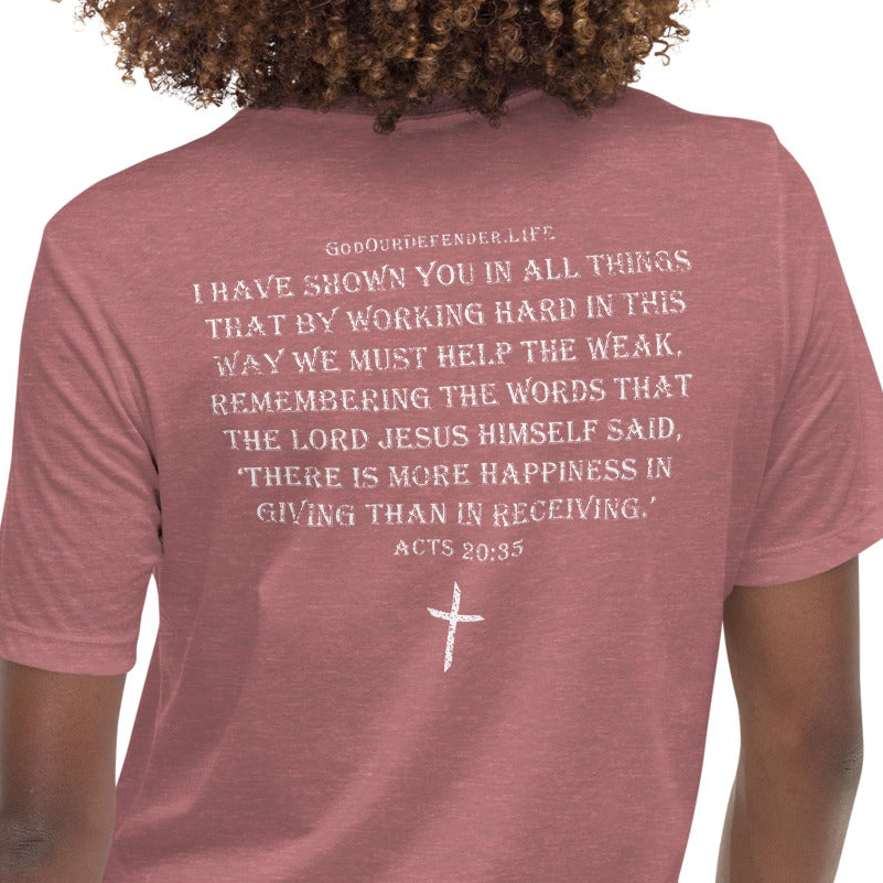 Women's Giving Overcomes Discontent Tee