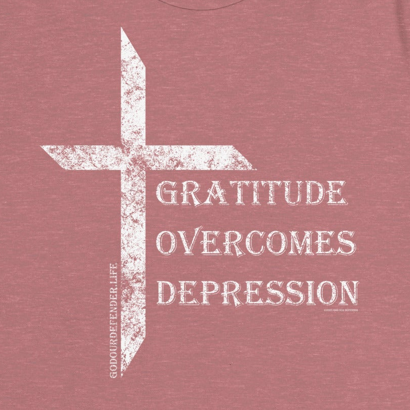 Women's Gratitude Overcomes Depression Tee