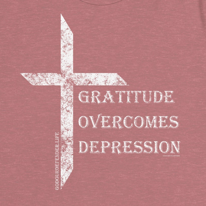 Women's Gratitude Overcomes Depression Tee