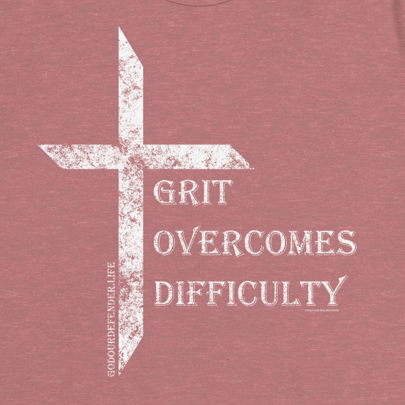 Women's Grit Overcomes Difficulty Tee