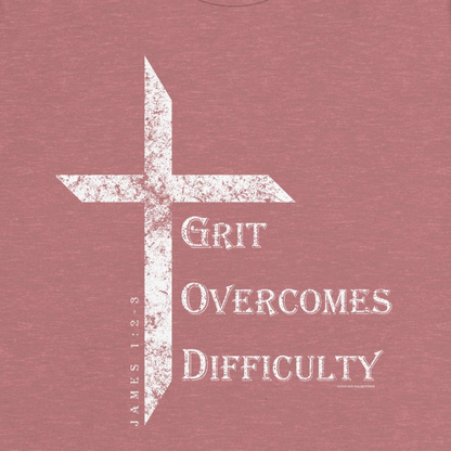 Women's Grit Overcomes Difficulty Tee