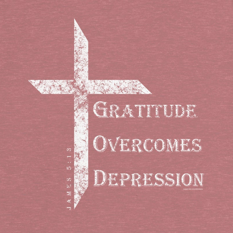 Women's Gratitude Overcomes Depression Tee