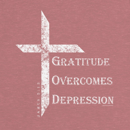 Women's Gratitude Overcomes Depression Tee