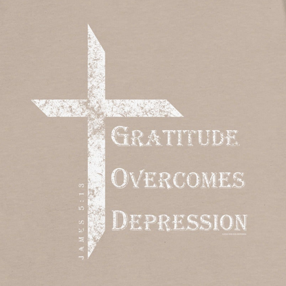 Women's Gratitude Overcomes Depression Tee